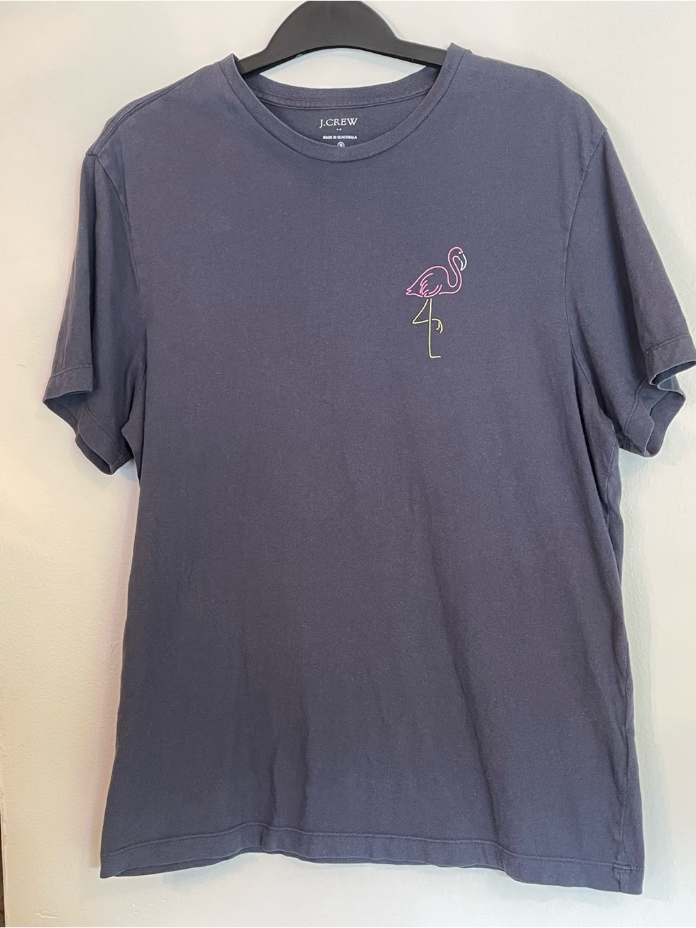 J.Crew Neon Flamingo Palm Tree Short Sleeve Graphic Tee - Size M